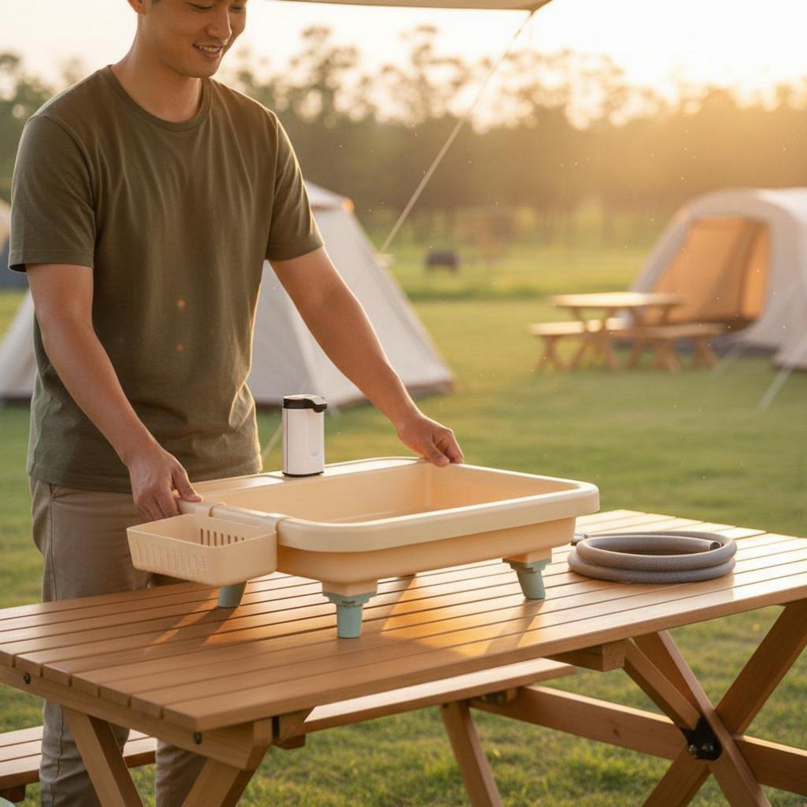 Portable Camping Sink with Bui - огляд і ціна Faucet