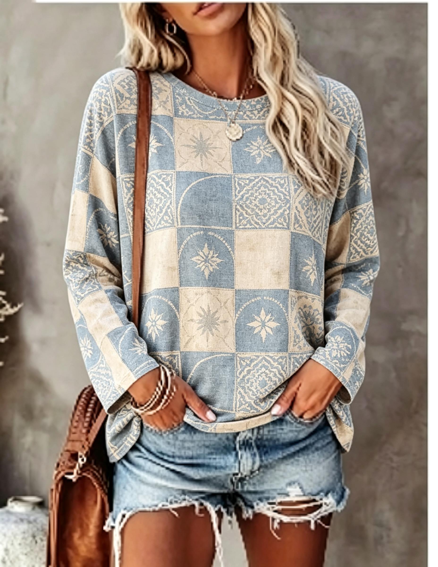 Women Long Sleeve T Shirt Gree - огляд і ціна Wallpaper