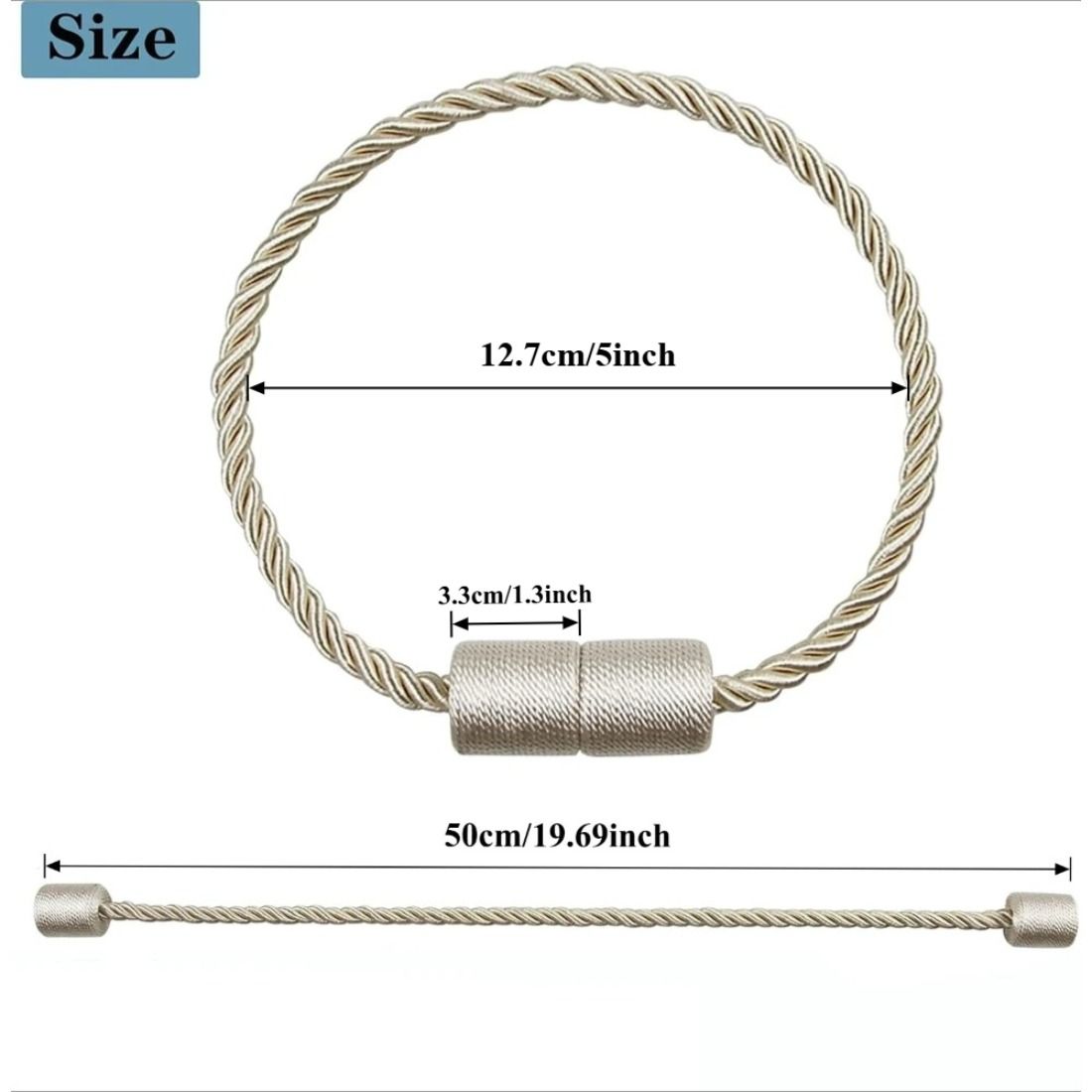 2Pcs Strong Magnetic Curtain T - огляд і ціна Curtain Rods