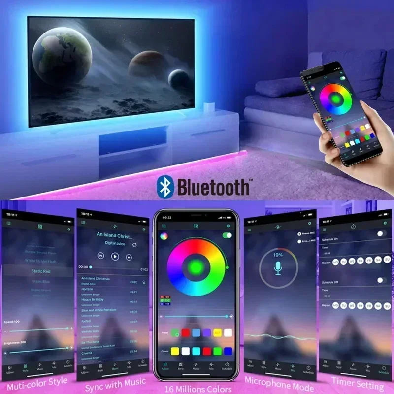Smart RGB LED Gaming Light Str - огляд і ціна Led Strip Lights