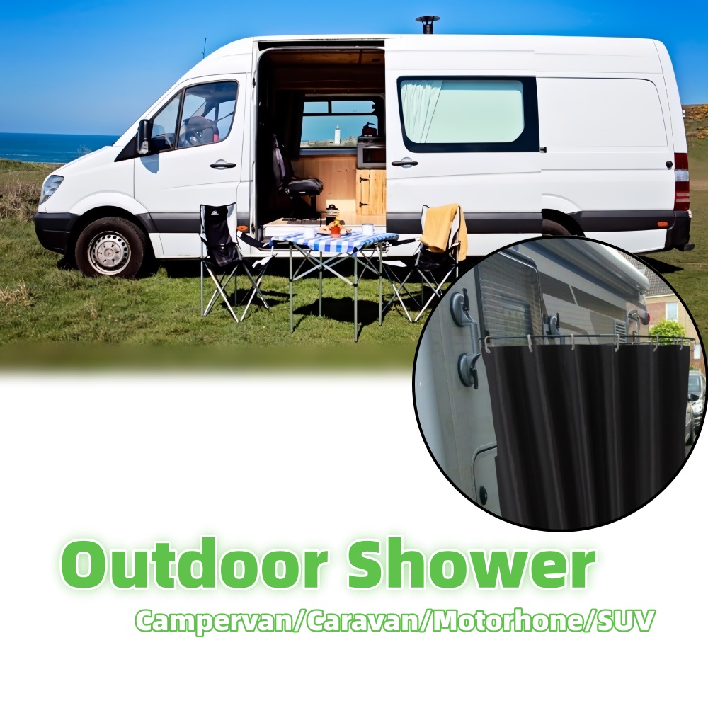 Outdoor Camping Shower Curtain - огляд і ціна Curtain Rods
