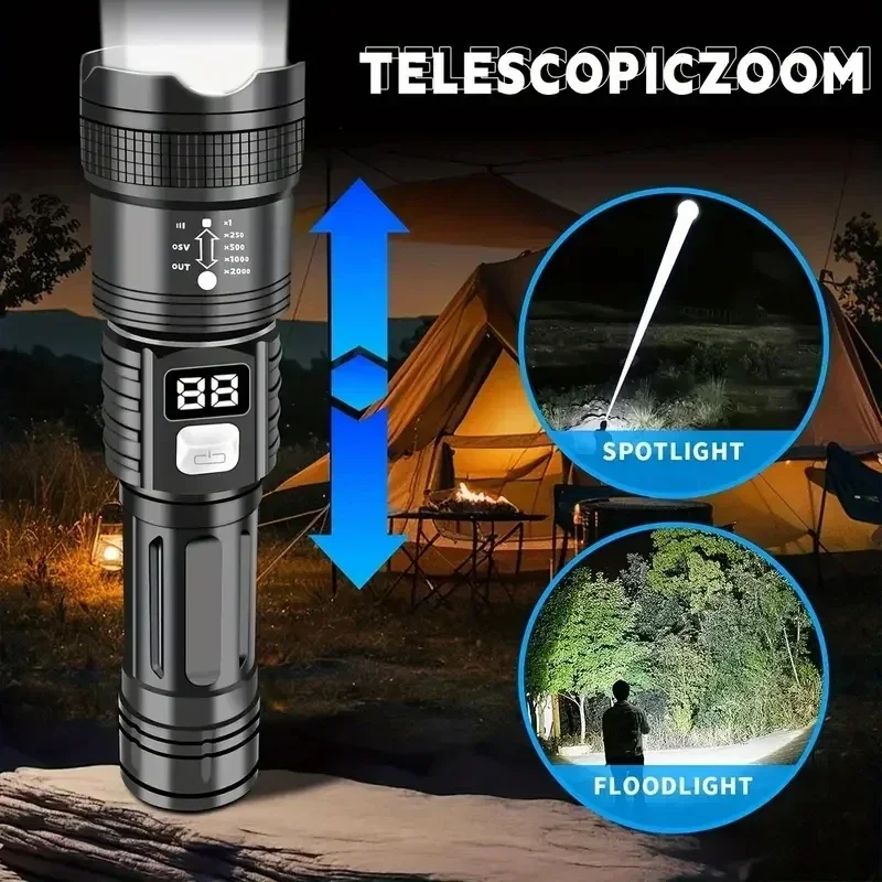 Zoomable Tactical Laser Flashl - огляд і ціна Tape Measure