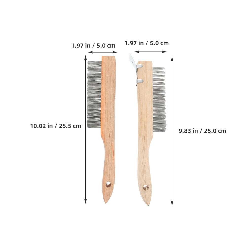 2Pcs Sturdy Steel Wire Brush W - огляд і ціна Paint Brush