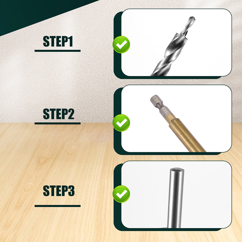 2Pcs 45661 Inch Hex Shank Pock - огляд і ціна Drill Bits